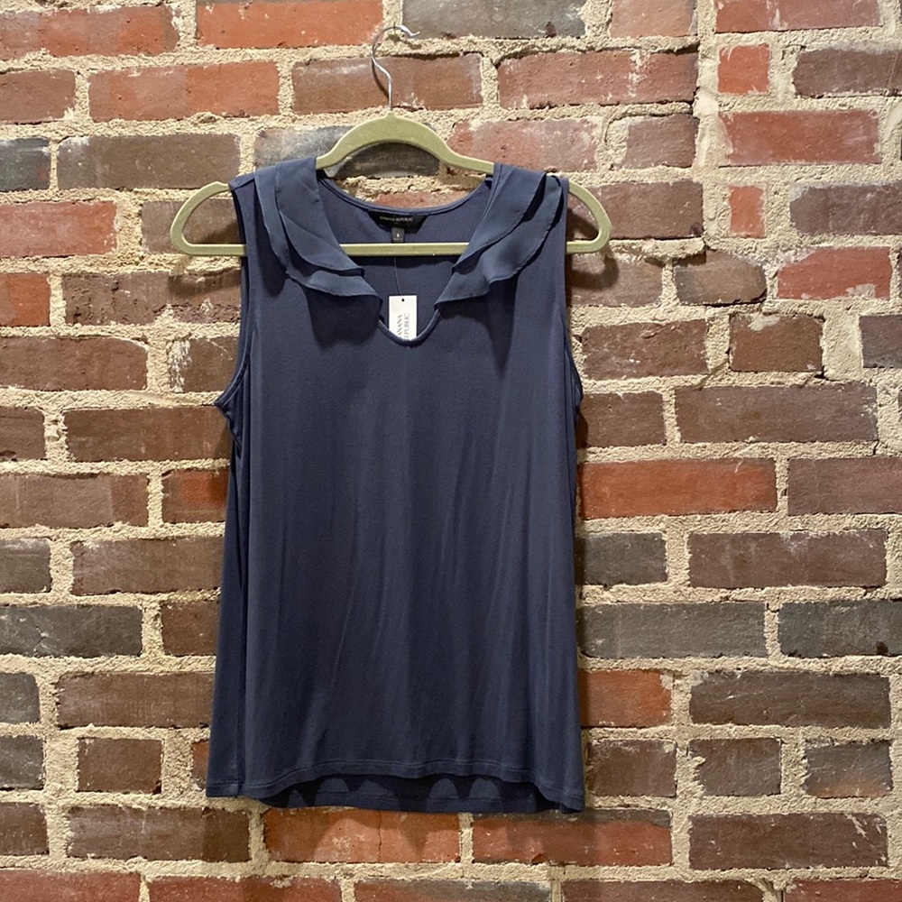 Banana Republic Grey Blue Top Size S